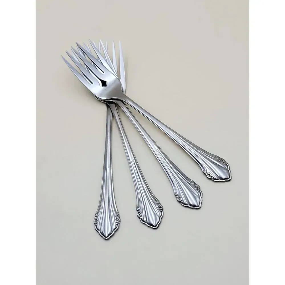 Oneida 1881 Rogers BITTERSWEET REPOSE 4pc Lot Salad Fork